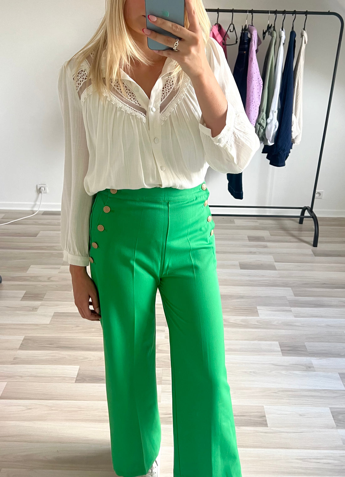 Pantalon Agathe Vert